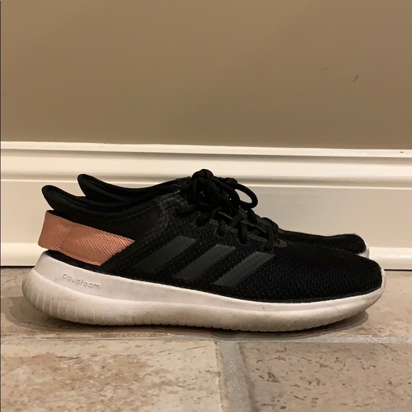 adidas cloudfoam pink and black